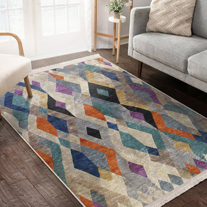 Bohemian Home Decor Washable Area Rug | Homeezone