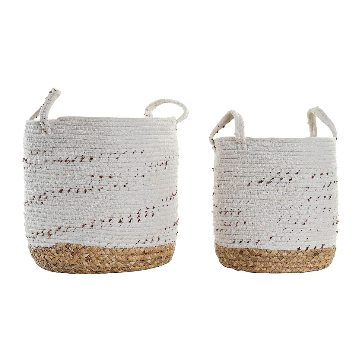 Basket set DKD Home Decor 32 x 32 x 32 cm Boho