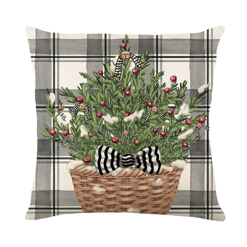 Christmas Pillow Cover Snowman Elk Pillow