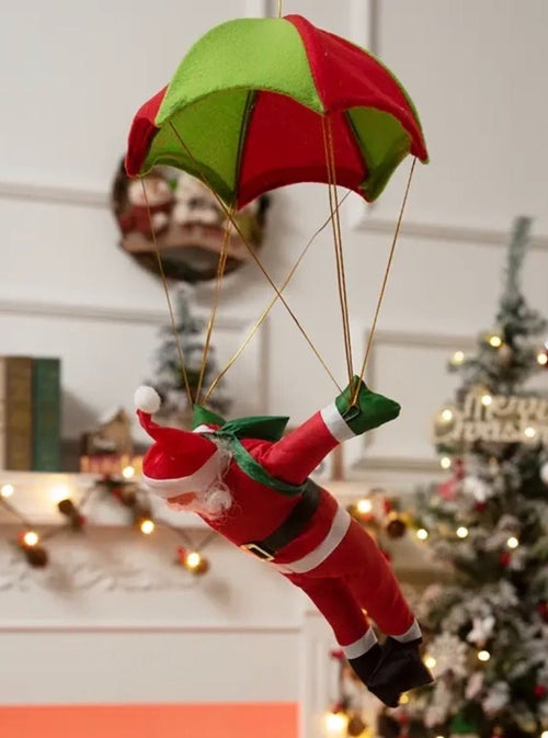 Christmas Electric Santa Decor, Santa Climbing Ropes & Ladder Toy