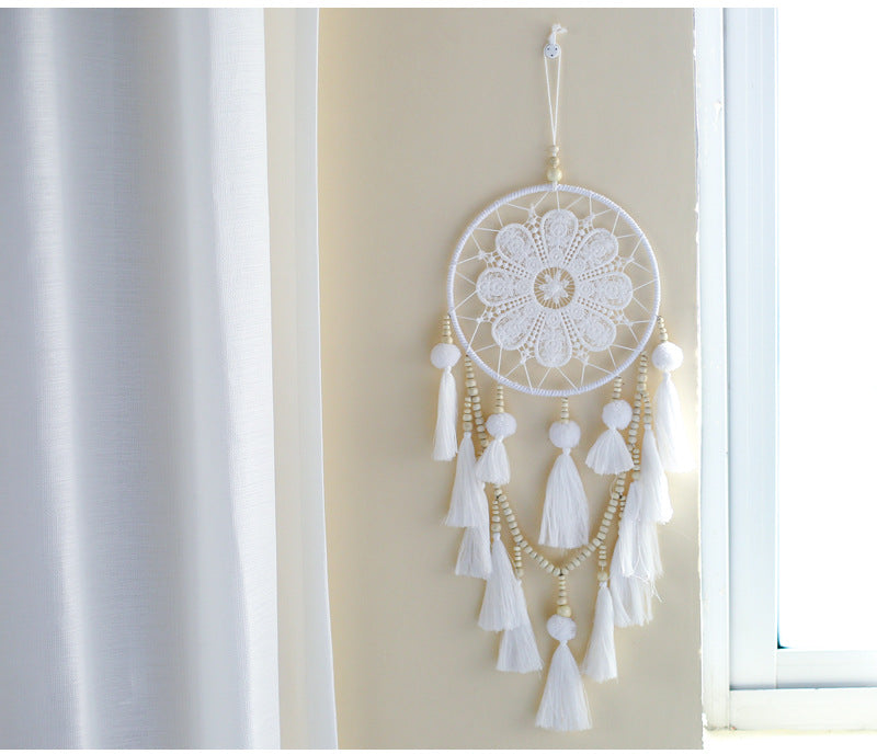 Handmade Dream Catcher White Home Decor