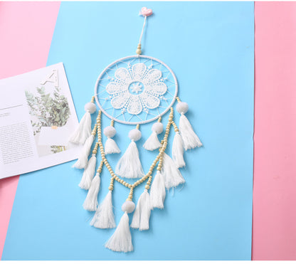 Handmade Dream Catcher White Home Decor