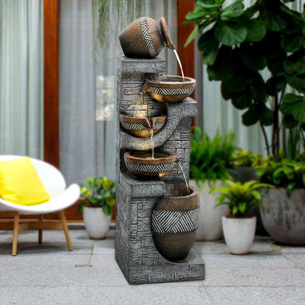 42.5inches Garden Landscape  Water Fountain for Home Garden Decor