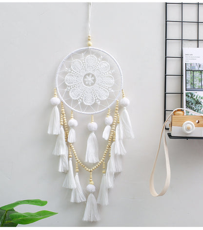 Handmade Dream Catcher White Home Decor