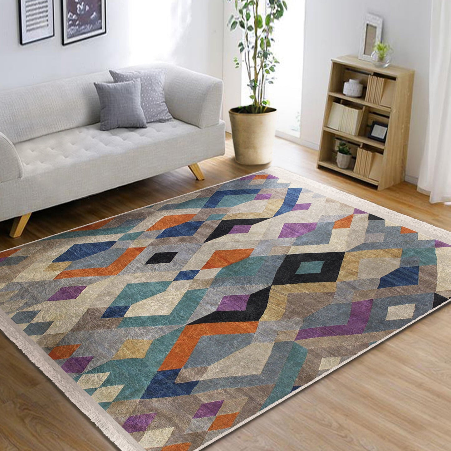 Bohemian Home Decor Washable Area Rug | Homeezone