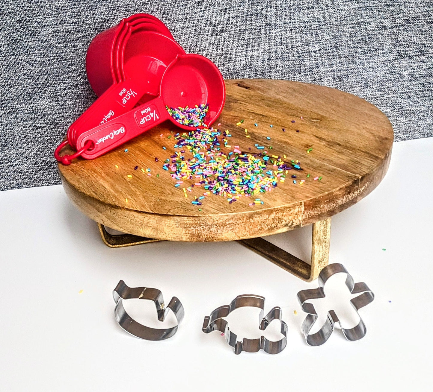 Large Mango Wood Cake Stand