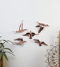 Minimalist Flying Bird Wall Decor - Modern Metal